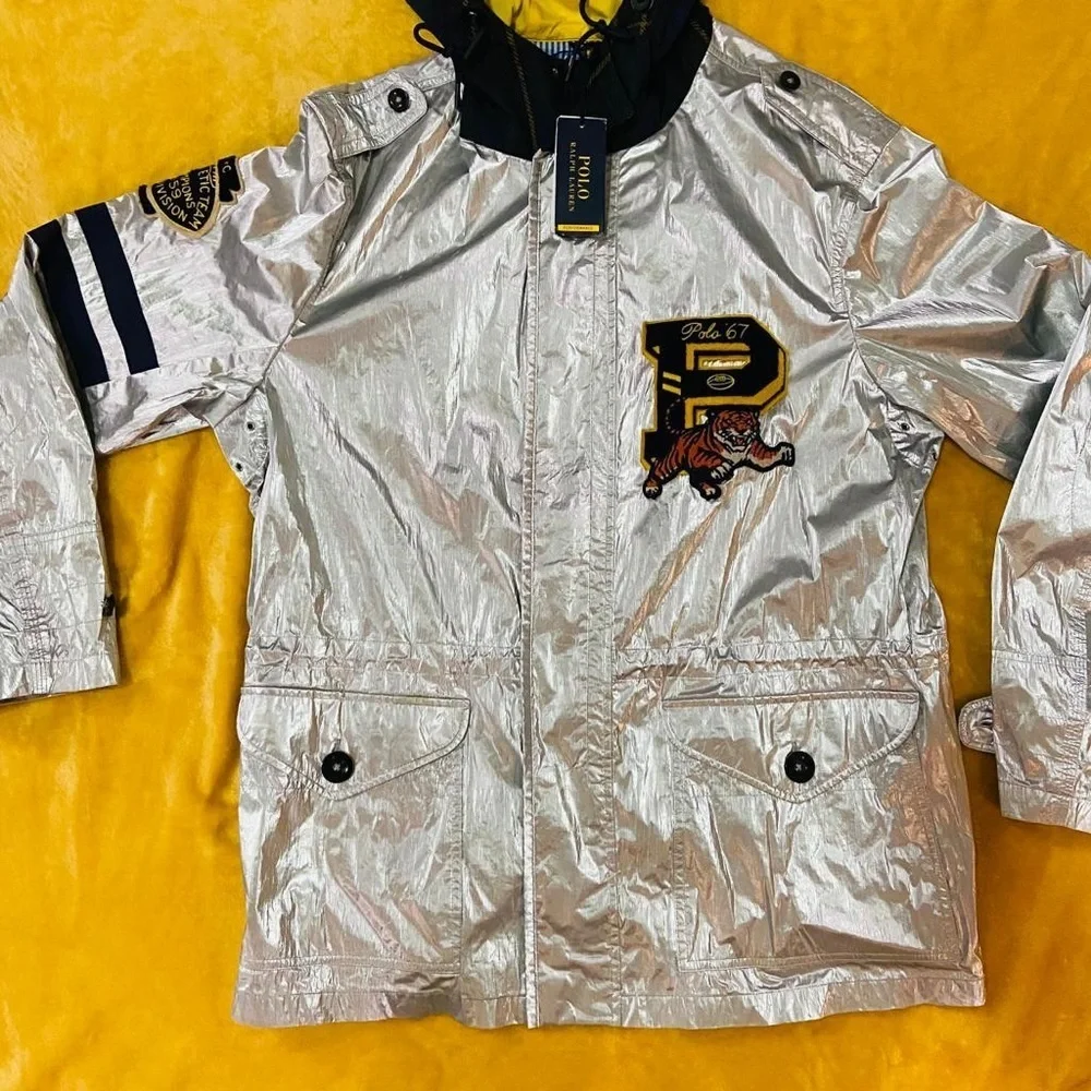 Rare vintage Ralph Lauren chrome coat